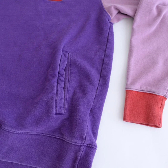 Teddy Fresh Color Block 100% Cotton Hooded Pullover Sweatshirt Size XL - Picture 7 of 12